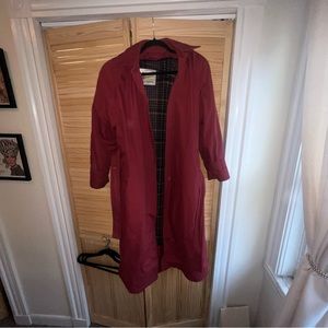 Red London Fog Rain Jacket